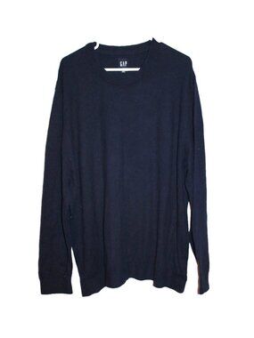 Gap Men's Size 3XL XXXL Navy Blue Crew Neck Pullover Sweater